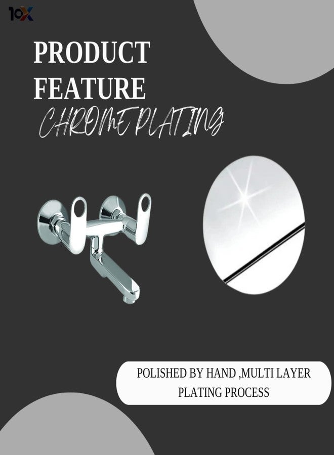 10X Brass Wall Mixer OR-8776 Non-Telephonic for Bathroom/Wall Mount Chrome Plated - Image 5